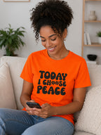 WOMENS ORANGE ROUNDNECK T-SHIRT
