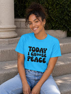 WOMENS SKY BLUE ROUNDNECK T-SHIRT