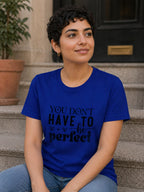 WOMENS ROYAL BLUE ROUNDNECK T-SHIRT