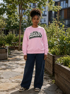 WOMENS LIGHT PINK SWEATSHIRTS