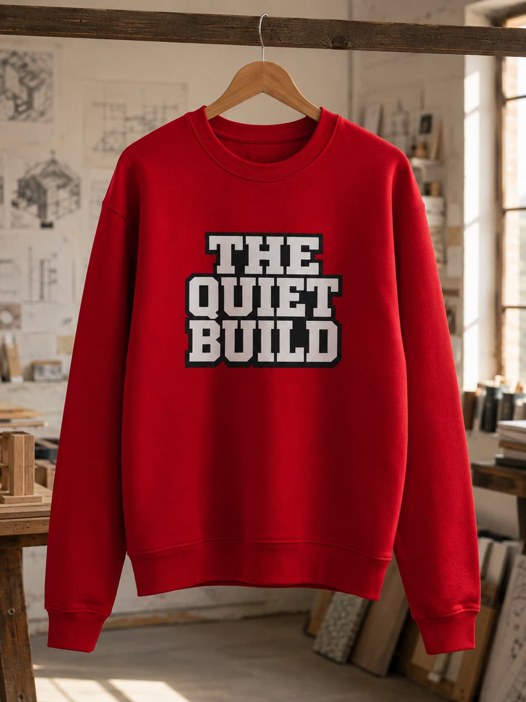 Karavirs® Understated Red sweatshirt for men India