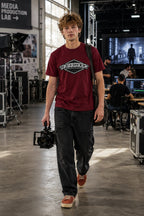 MENS MAROON ROUNDNECK T-SHIRT