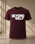 Karavirs® Selfless Burgundy graphic tee for men India