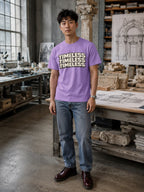 MENS IRIS LAVENDER ROUNDNECK T-SHIRT