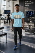 MENS SURF BLUE ROUNDNECK T-SHIRT