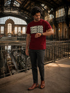MENS MAROON ROUNDNECK T-SHIRT