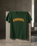 Karavirs® Persistence Olive Green graphic tee for men India