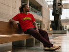 MENS RED ROUNDNECK T-SHIRT
