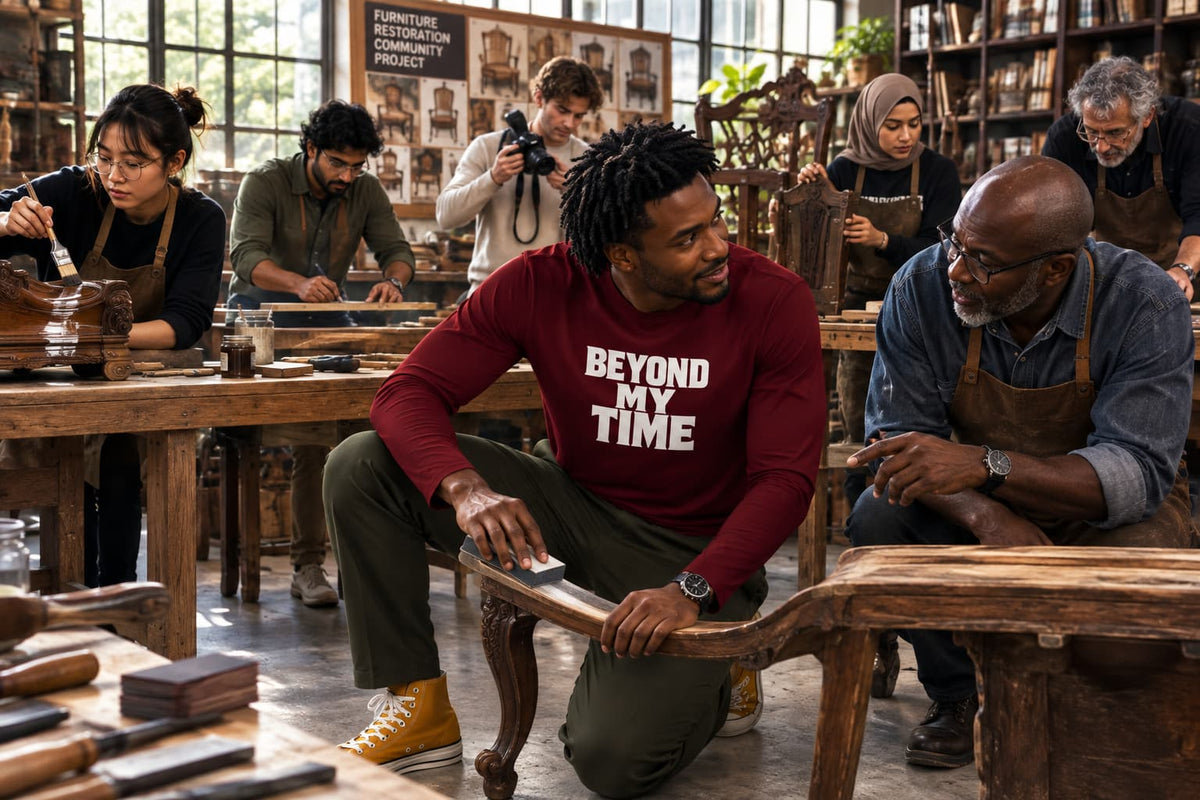 karavirs™ Beyond My Time — Maroon Full-Sleeve Tee