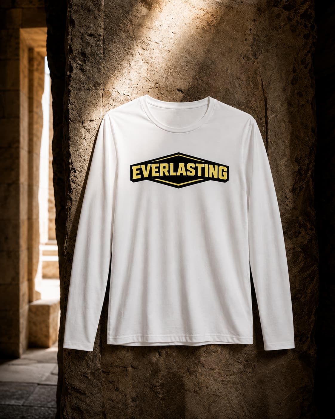 karavirs™ Everlasting — White Full-Sleeve Tee