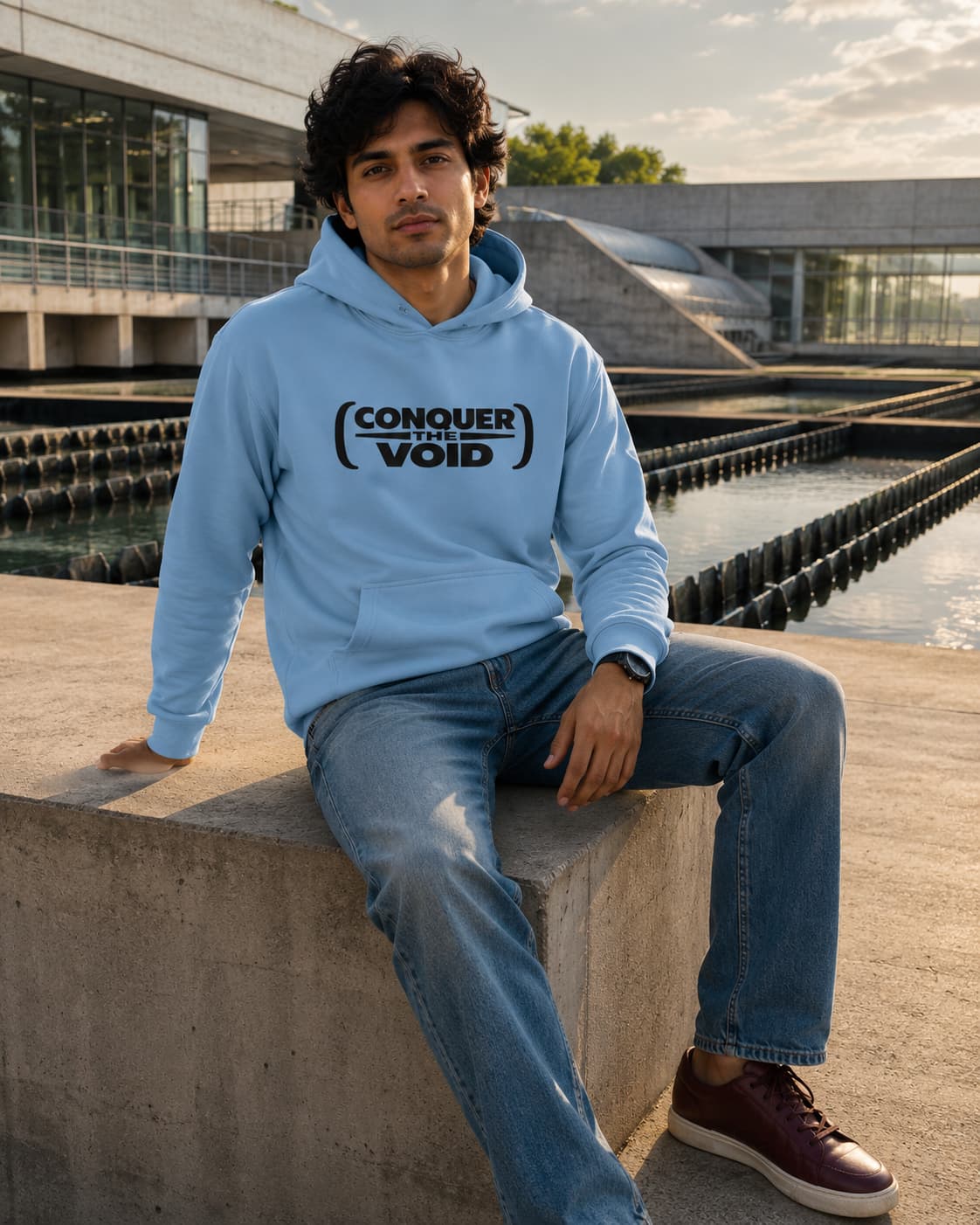 karavirs™ Conquer The Void — Baby Blue Hoodie