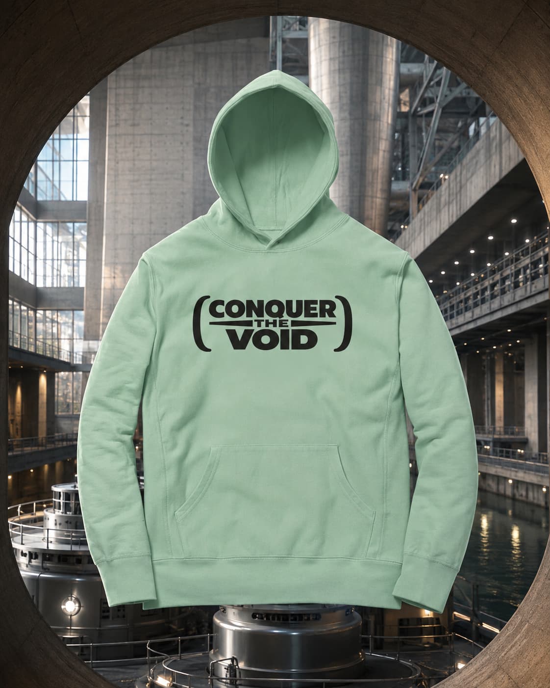 karavirs™ Conquer The Void — Mint Green Hoodie