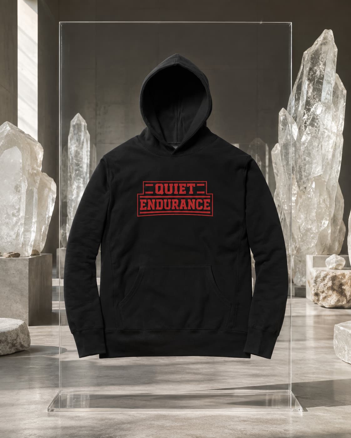 karavirs™ Quiet Endurance — Black Hoodie