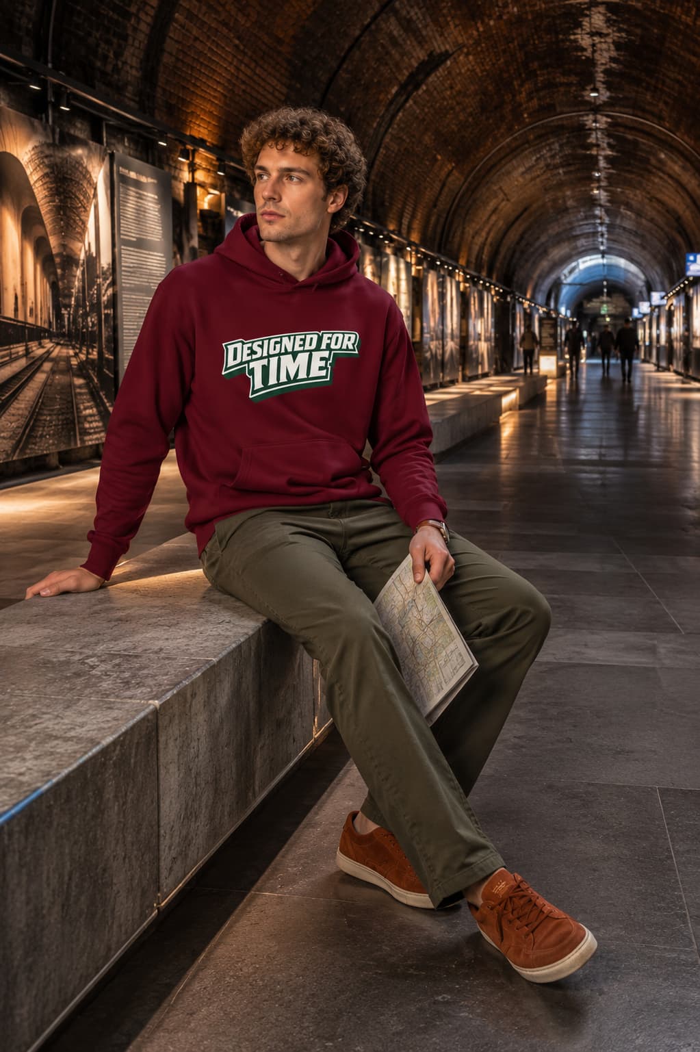 karavirs™ Designed For Time — Maroon Hoodie