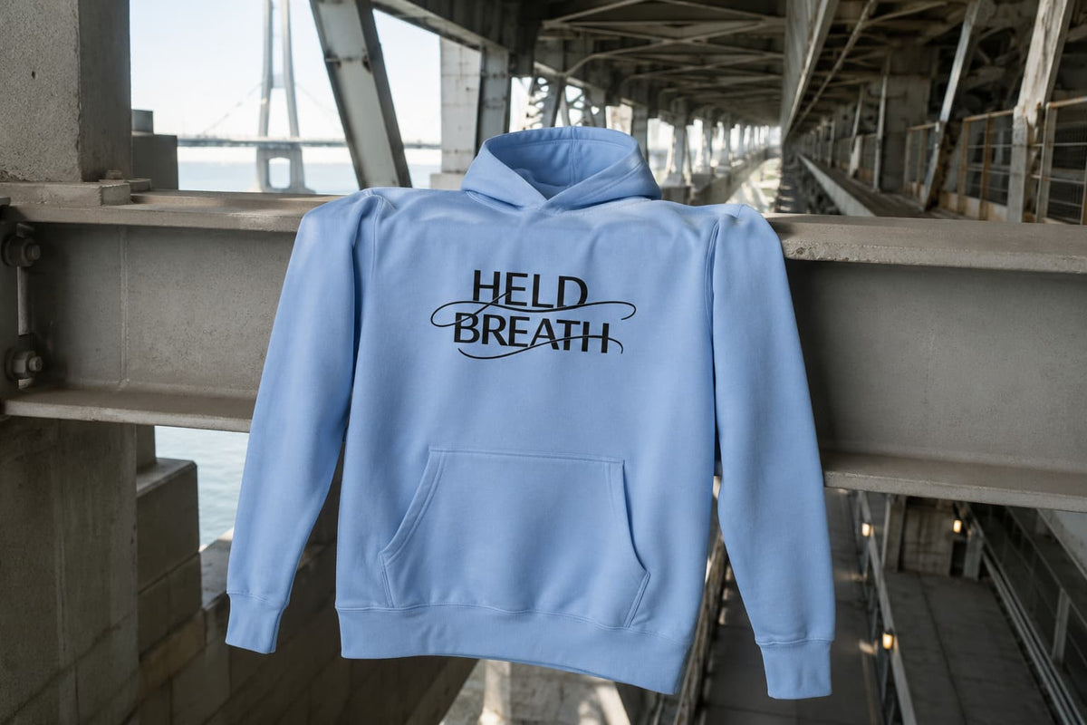 karavirs™ Held Breath — Baby Blue Hoodie