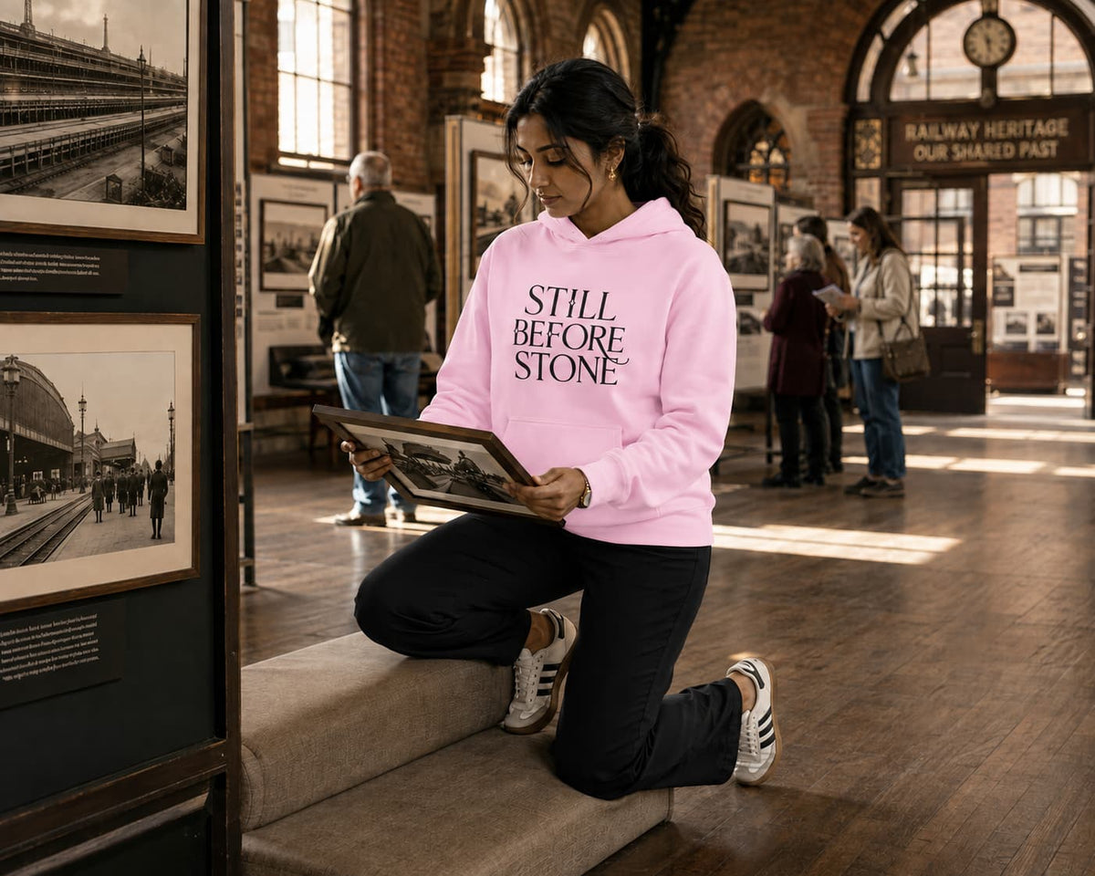 karavirs™ Still Before Stone — Light Pink Hoodie