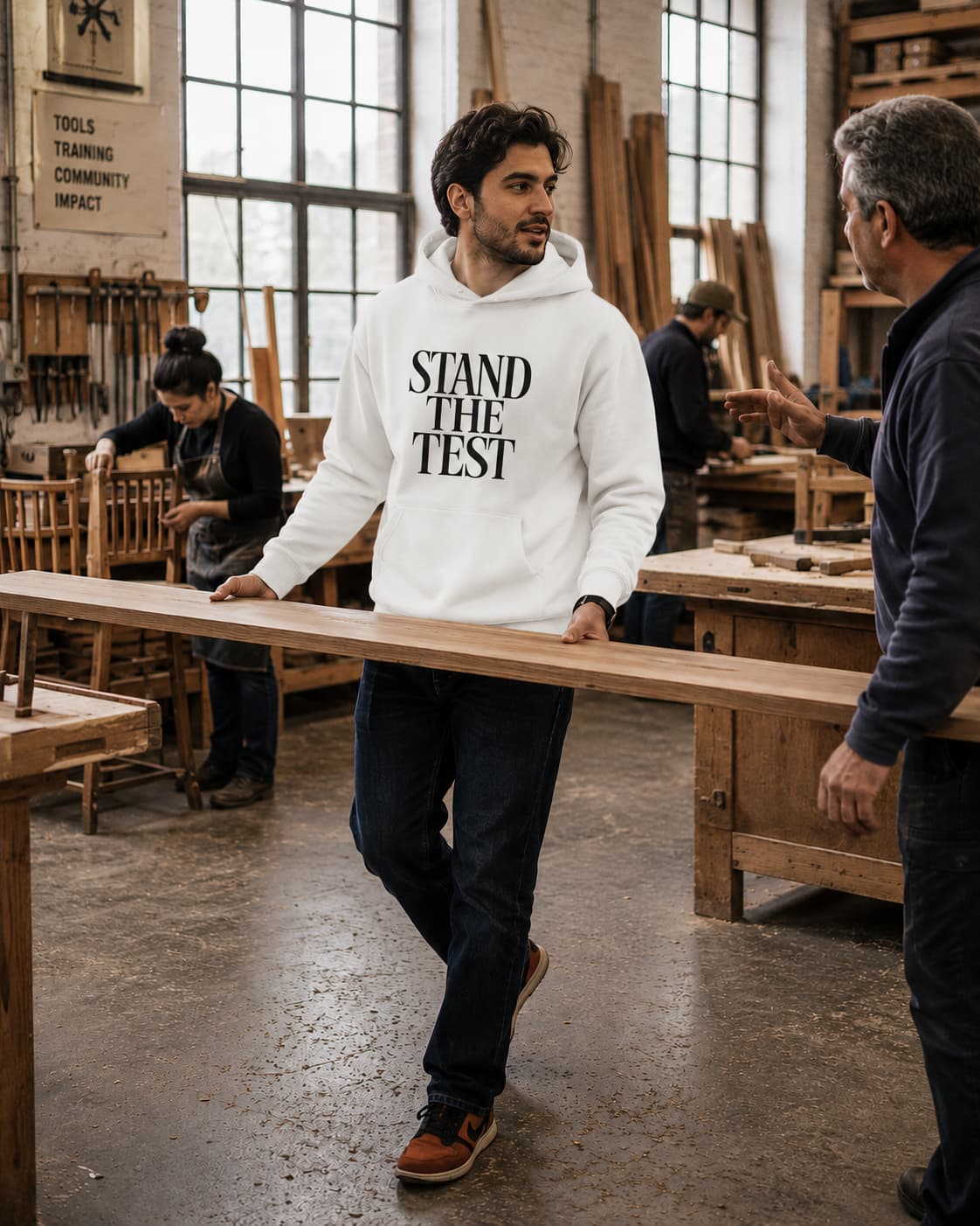 karavirs™ Stand The Test — White Hoodie