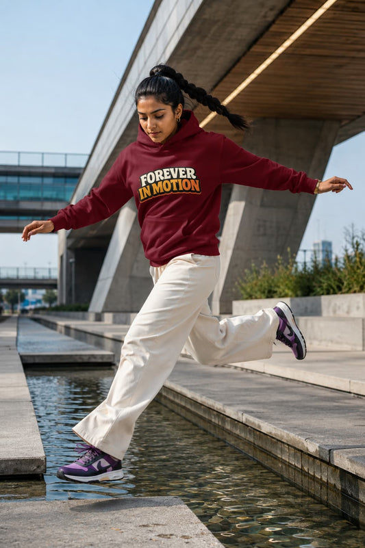 karavirs™ Forever In Motion — Maroon Hoodie