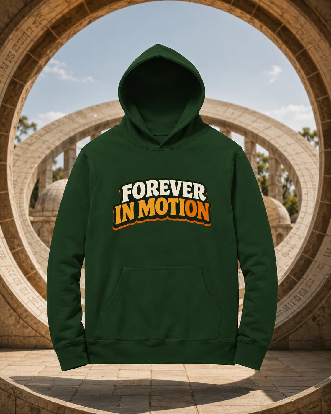 karavirs™ Forever In Motion — Olive Green Hoodie