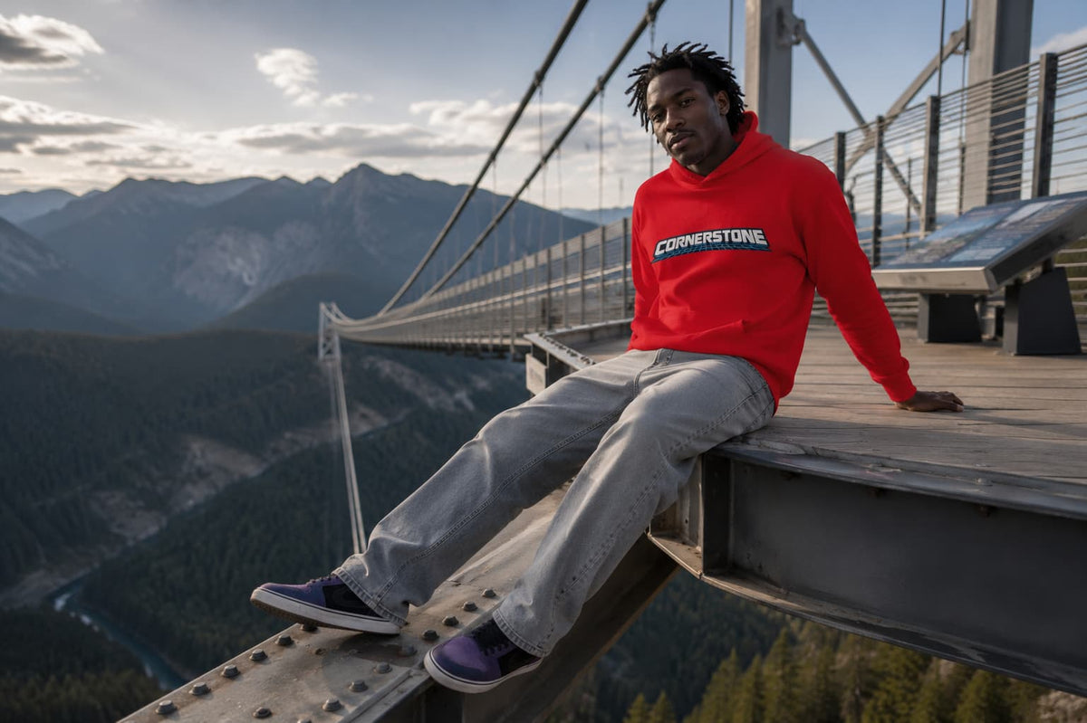 karavirs™ Cornerstone — Red Hoodie