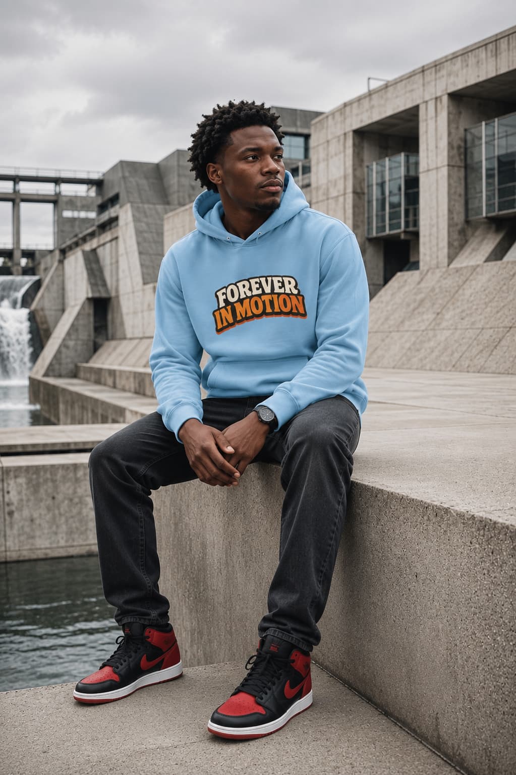 karavirs™ Forever In Motion — Baby Blue Hoodie