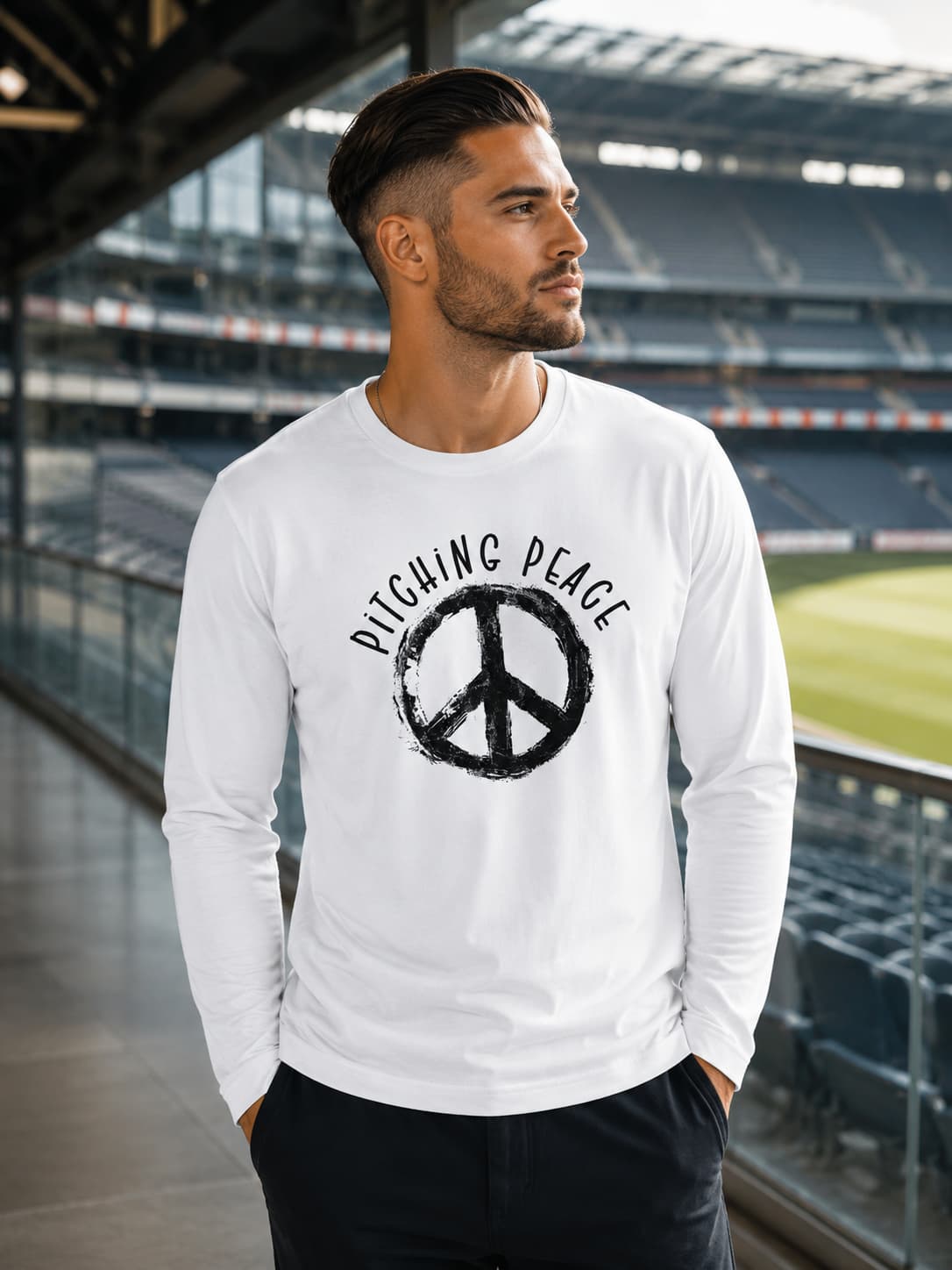 MENS WHITE ROUNDECK FULL SLEEVE