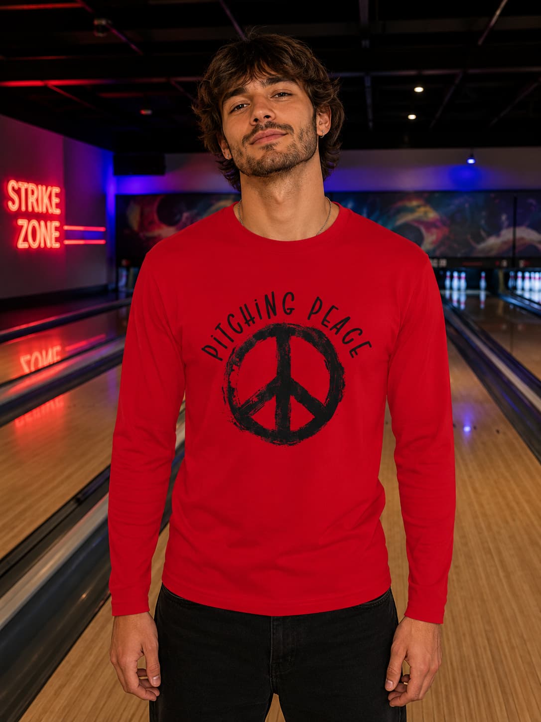 MENS RED ROUNDECK FULL SLEEVE