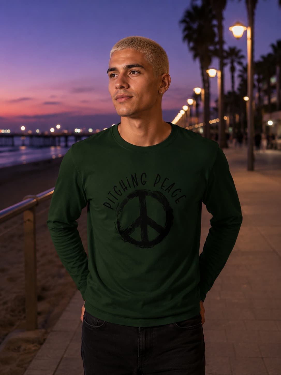 MENS OLIVE GREEN ROUNDECK FULL SLEEVE