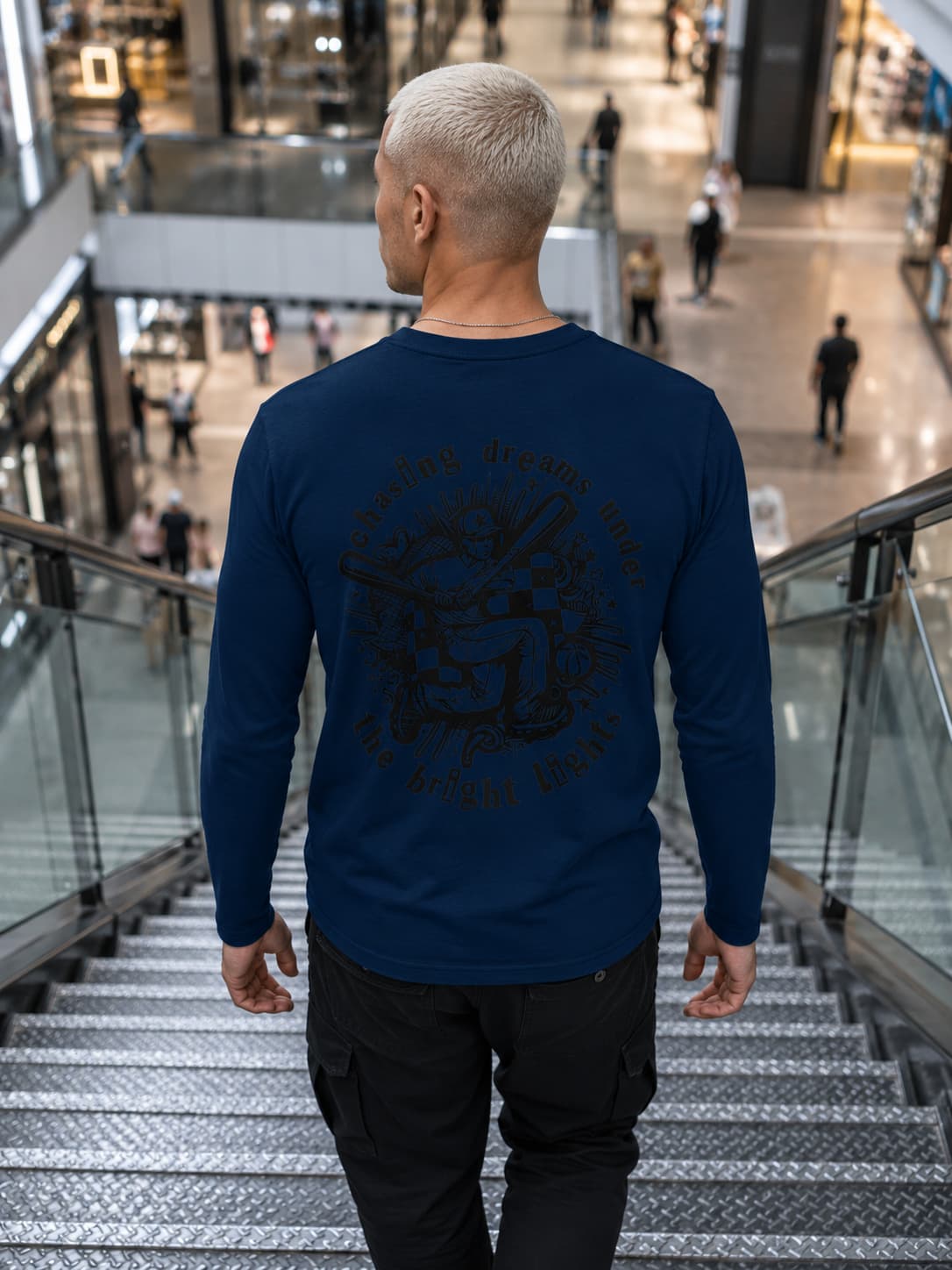 MENS NAVY BLUE ROUNDECK FULL SLEEVE