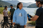 WOMENS BABY BLUE HOODIES 