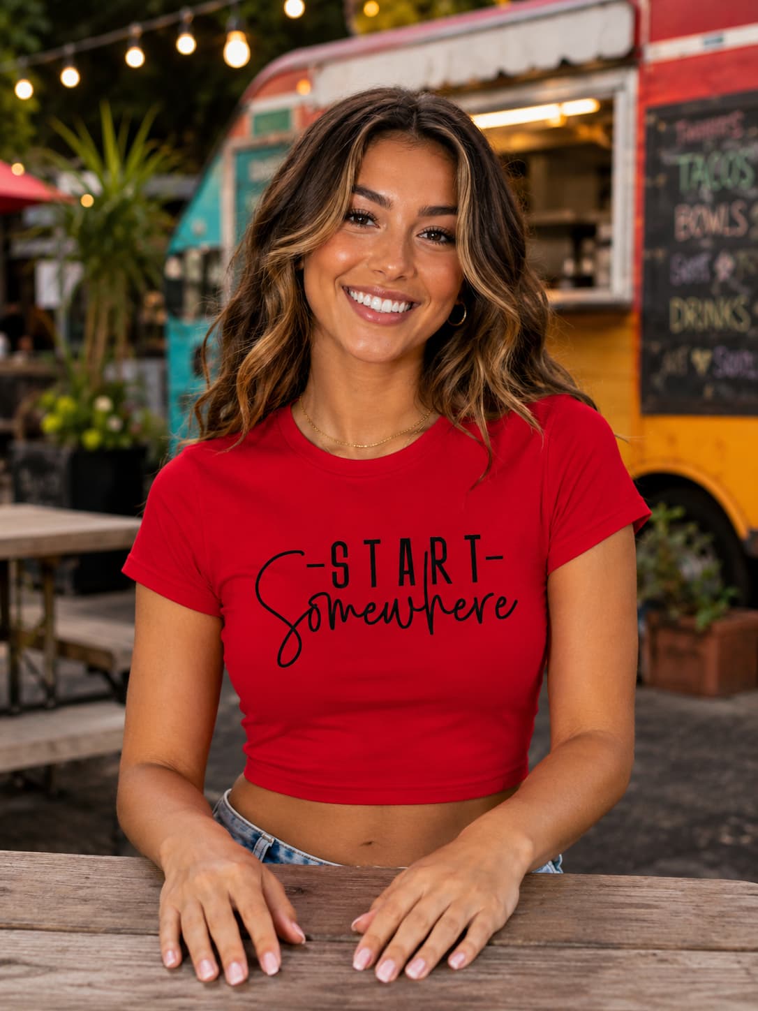 Karavirs® Somewhere Red crop top for women India