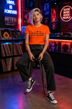 WOMENS ORANGE ROUNDNECK T-SHIRT