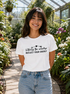 WOMENS WHITE ROUNDNECK T-SHIRT