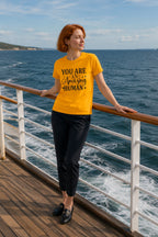 WOMENS GOLDEN YELLOW ROUNDNECK T-SHIRT