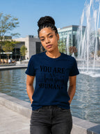 WOMENS NAVY BLUE ROUNDNECK T-SHIRT