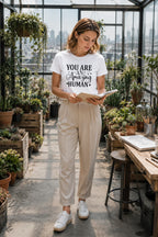 WOMENS WHITE ROUNDNECK T-SHIRT
