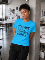 WOMENS SKY BLUE ROUNDNECK T-SHIRT