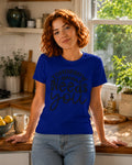 WOMENS ROYAL BLUE ROUNDNECK T-SHIRT