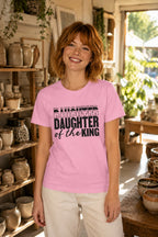 WOMENS LIGHT PINK ROUNDNECK T-SHIRT