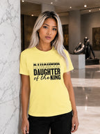 WOMENS BUTTER YELLOW ROUNDNECK T-SHIRT