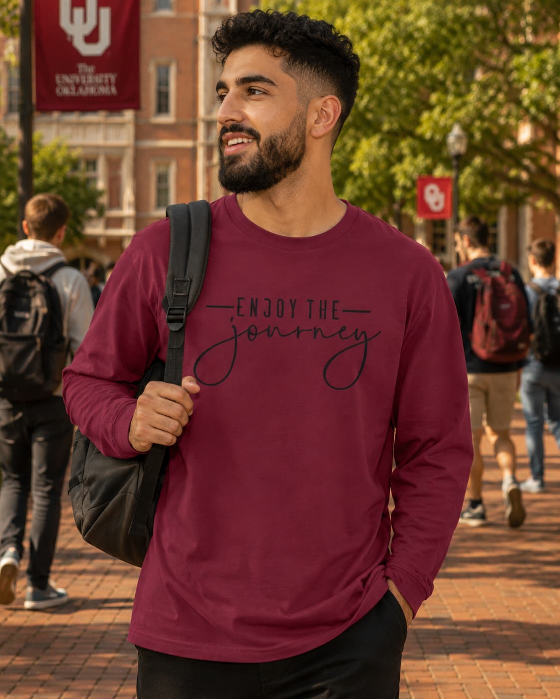 MENS MAROON ROUNDECK FULL SLEEVE