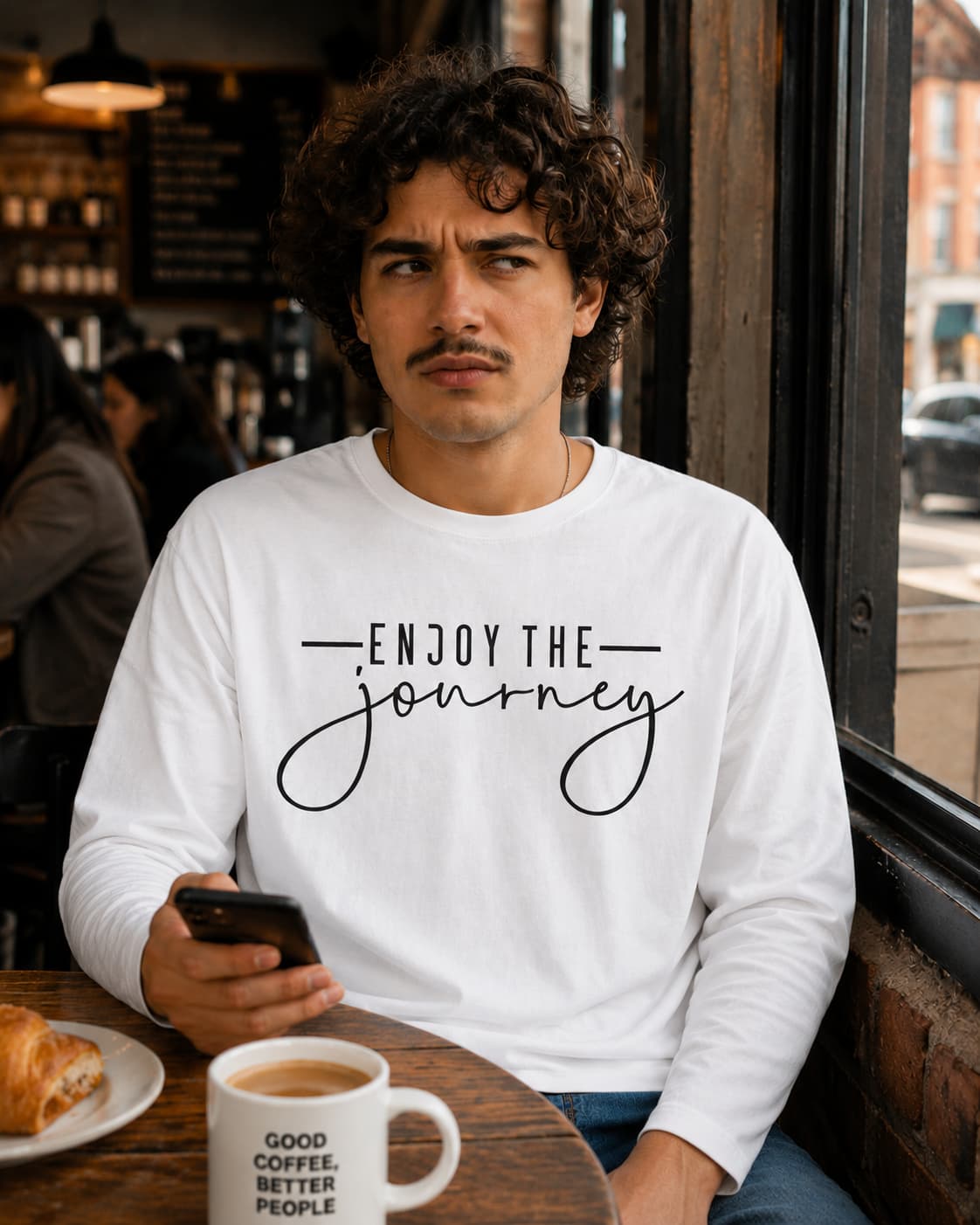MENS WHITE ROUNDECK FULL SLEEVE