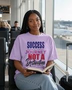 WOMENS IRIS LAVENDER OVERSIZED ROUNDNECK T-SHIRT