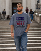 MENS STEEL GREY OVERSIZED ROUNDNECK T-SHIRT