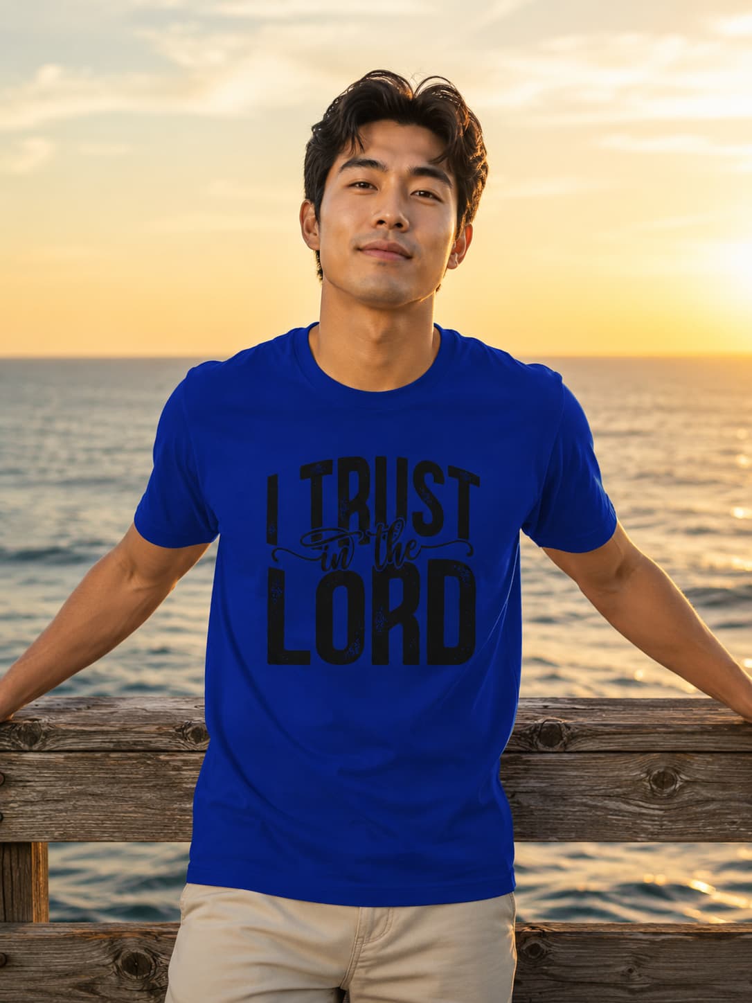 MENS ROYAL BLUE ROUNDNECK T-SHIRT