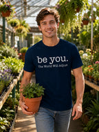 MENS NAVY BLUE ROUNDNECK T-SHIRT