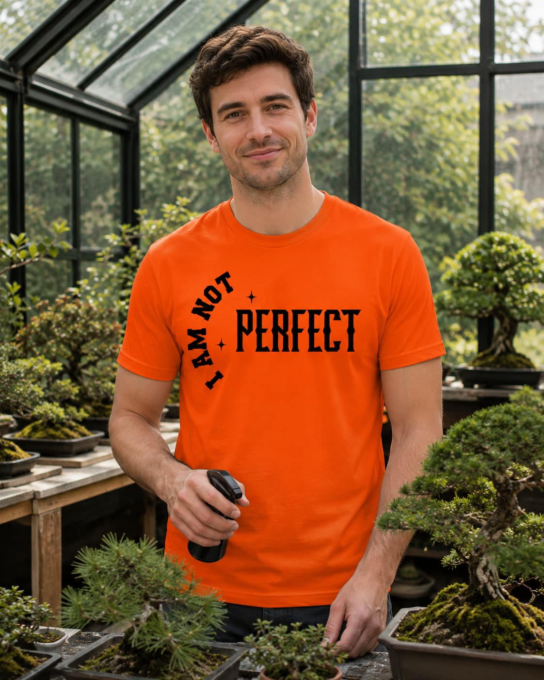 MENS ORANGE ROUNDNECK T-SHIRT