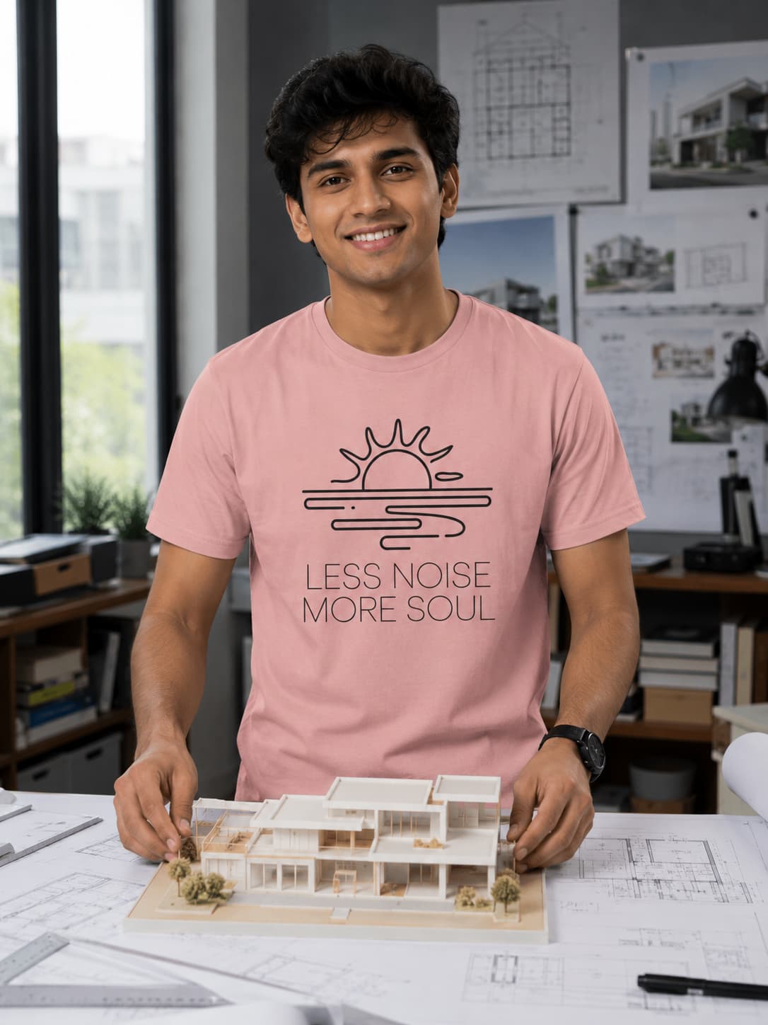 MENS PASTEL DUSTY ROUNDNECK T-SHIRT