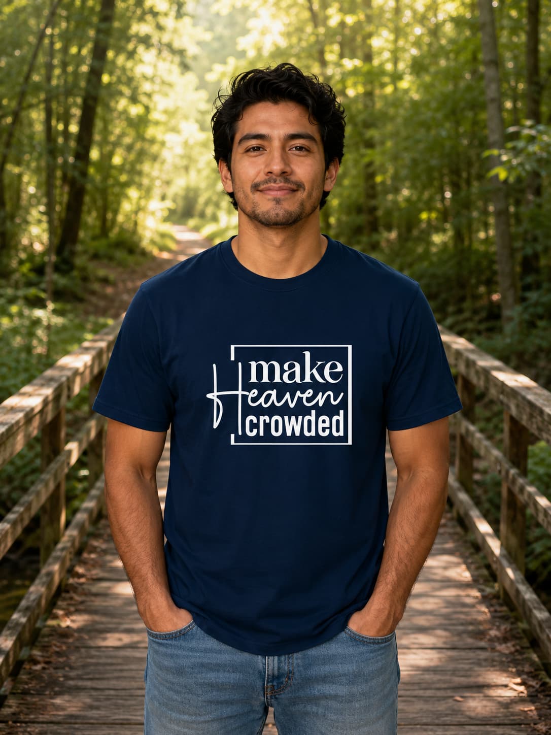 MENS NAVY BLUE ROUNDNECK T-SHIRT