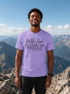 MENS IRIS LAVENDER ROUNDNECK T-SHIRT 